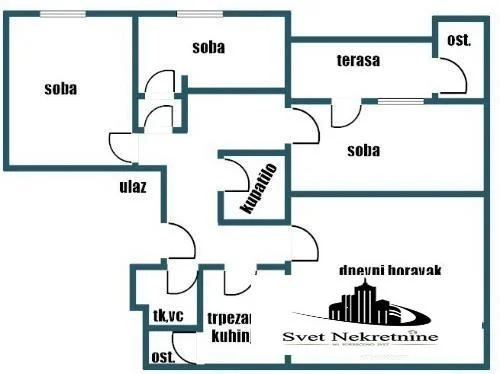 Novi Sad.Novo Naselje.Troiposoban stan.Renoviran stan.,  (Svet nekretnine, Novi Sad, Reg. br. 405)