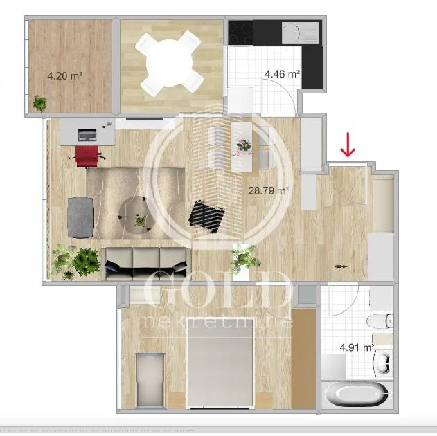 Prodaje se 2.0 stan: Novi Sad-Liman 3, 62m2, 204.600eur kompletno renoviran ID#12464