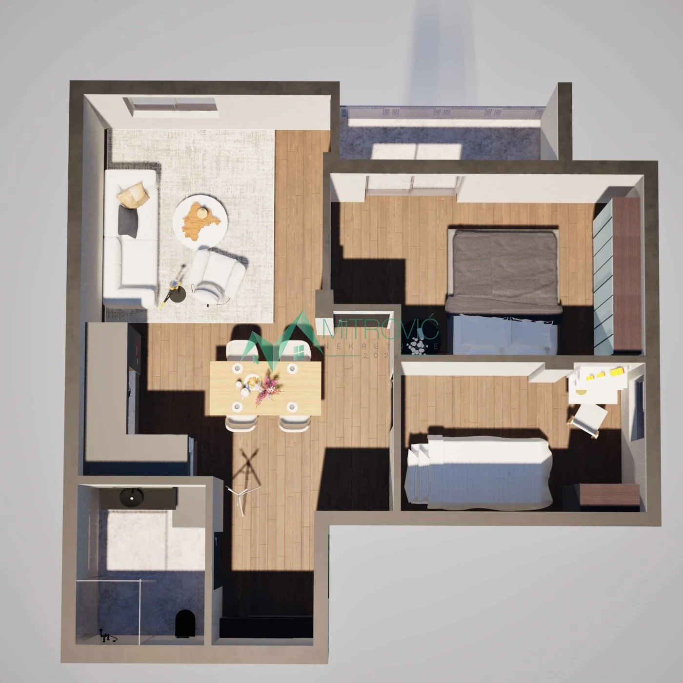 DVOIPOSOBAN STAN U IZGRADNJI – 48 m² na Alibegovcu! 