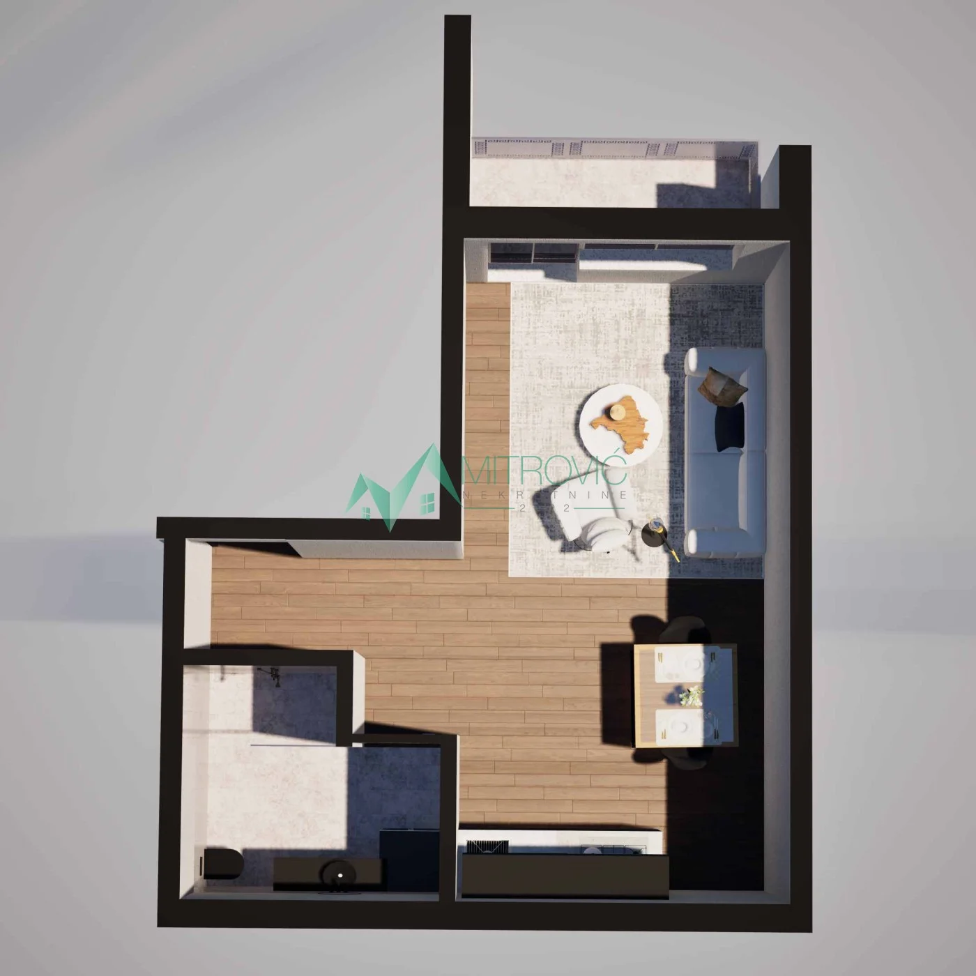 Garažni stan od 26 m² – funkcionalan prostor za stanovanje 