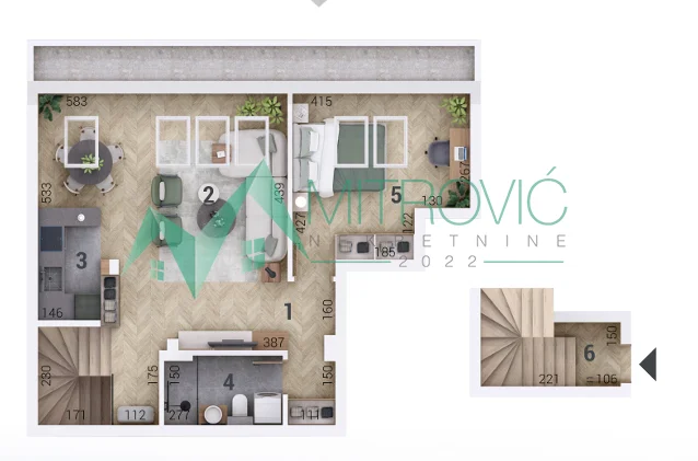Petrovaradin - Dvosoban stan površine 51m2 u izgradnji sa mogućnošću povrata PDV (agencijska šifra:1003951) 
