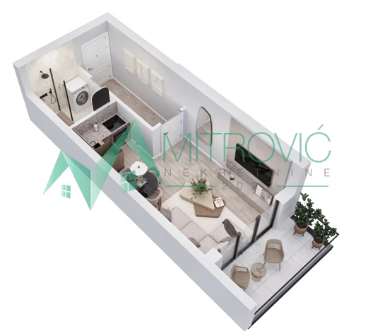 1004808 VRDNIK – STAN 30 m², PAMETNA TEHNOLOGIJA ZA SAVREMENO STANOVANJE 