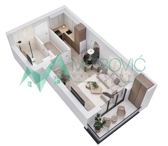 1004820 VRDNIK – STAN 33 m², SMART HOME SISTEM, NOVI STANDARD STANOVANJA 