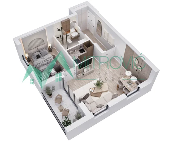 1004812 VRDNIK – STAN 46 m², SMART HOME SISTEM, NOVI STANDARD STANOVANJA 