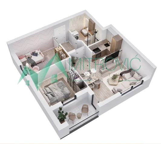 1004813 VRDNIK – STAN 53 m², PAMETNI HOME SISTEM, NOVI ST