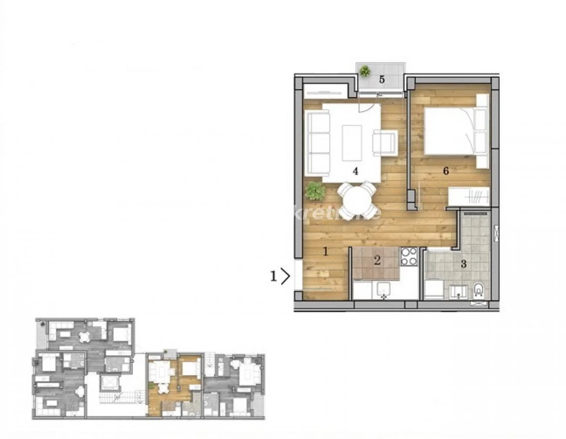 Na prodaju dvosoban stan – 38,96 m², Novi Sad