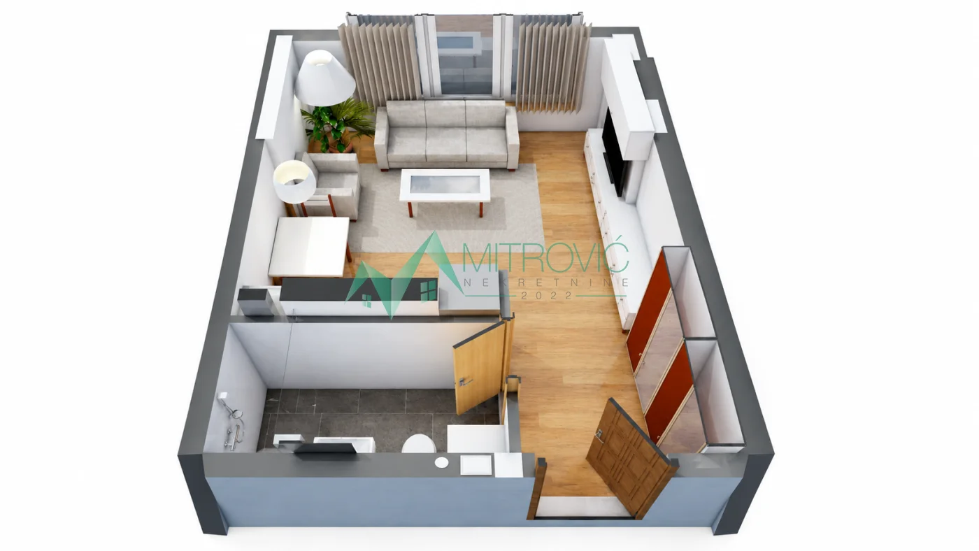 Veternik | 31 m² | Prizemlje | Jednosoban stan ( ID: 1004860 ) 