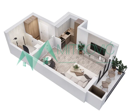 1004819 VRDNIK – STAN 33 m², SMART HOME SISTEM, NOVI STAN
