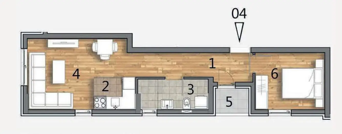 Stan 41m² — Telep, Novi Sad