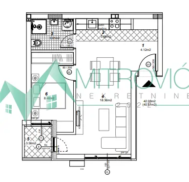 Stan 41m² — Telep, Novi Sad
