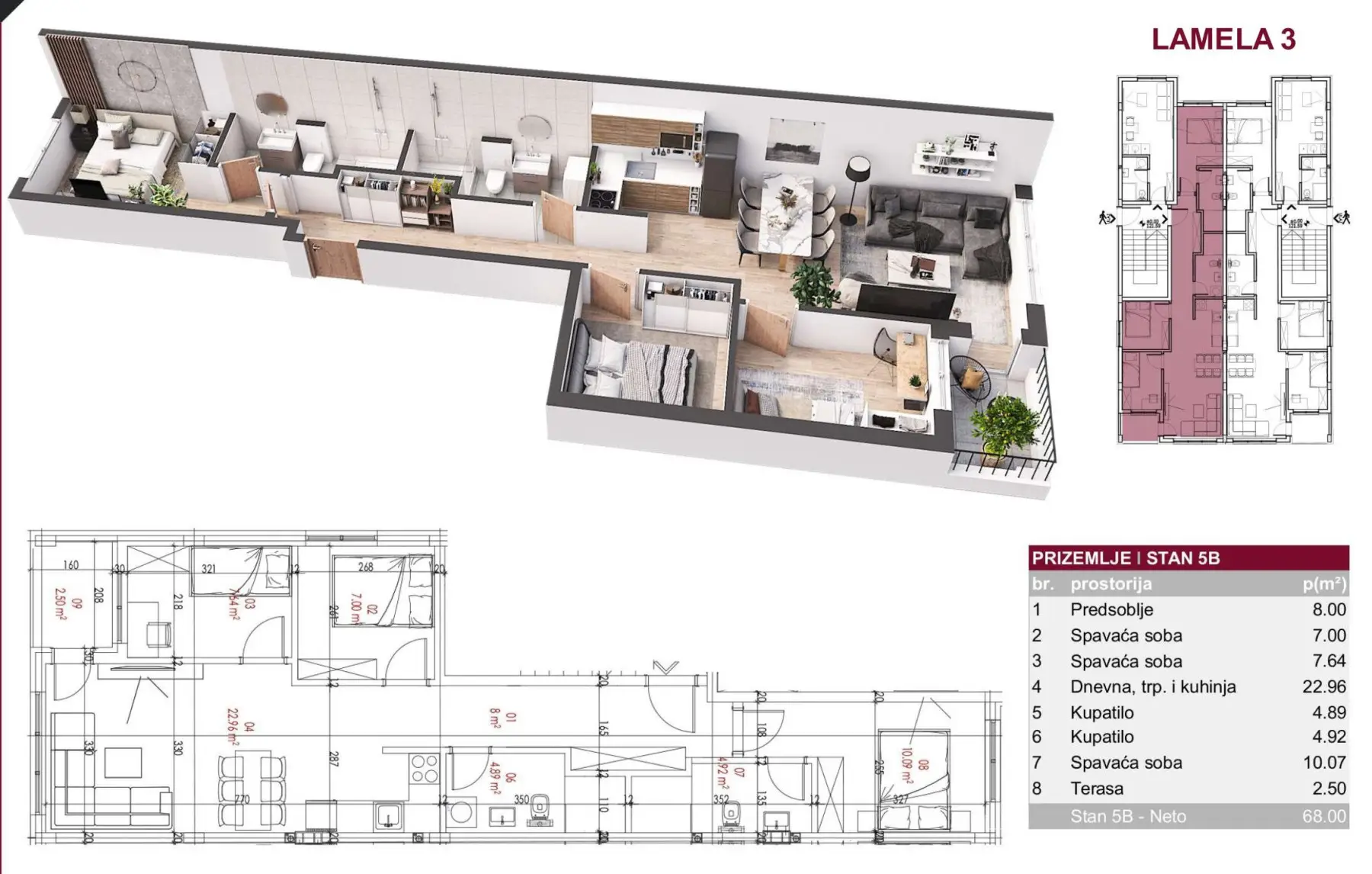 NOVI SAD. PETROVARADIN. ALIBEGOVAC. THREE AND A HALF ROOM APARTMENT. PLUS VAT (Svet nekretnine, Novi Sad, Reg. no. 405)