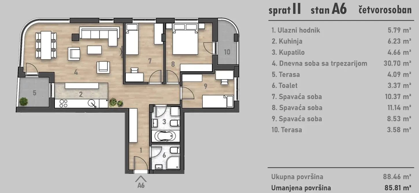 NOVI SAD.SOCIJALNO.ČETVOROSOBAN STAN.PLUS PDV(Svet nekretnine, Novi Sad, Reg. br. 405)