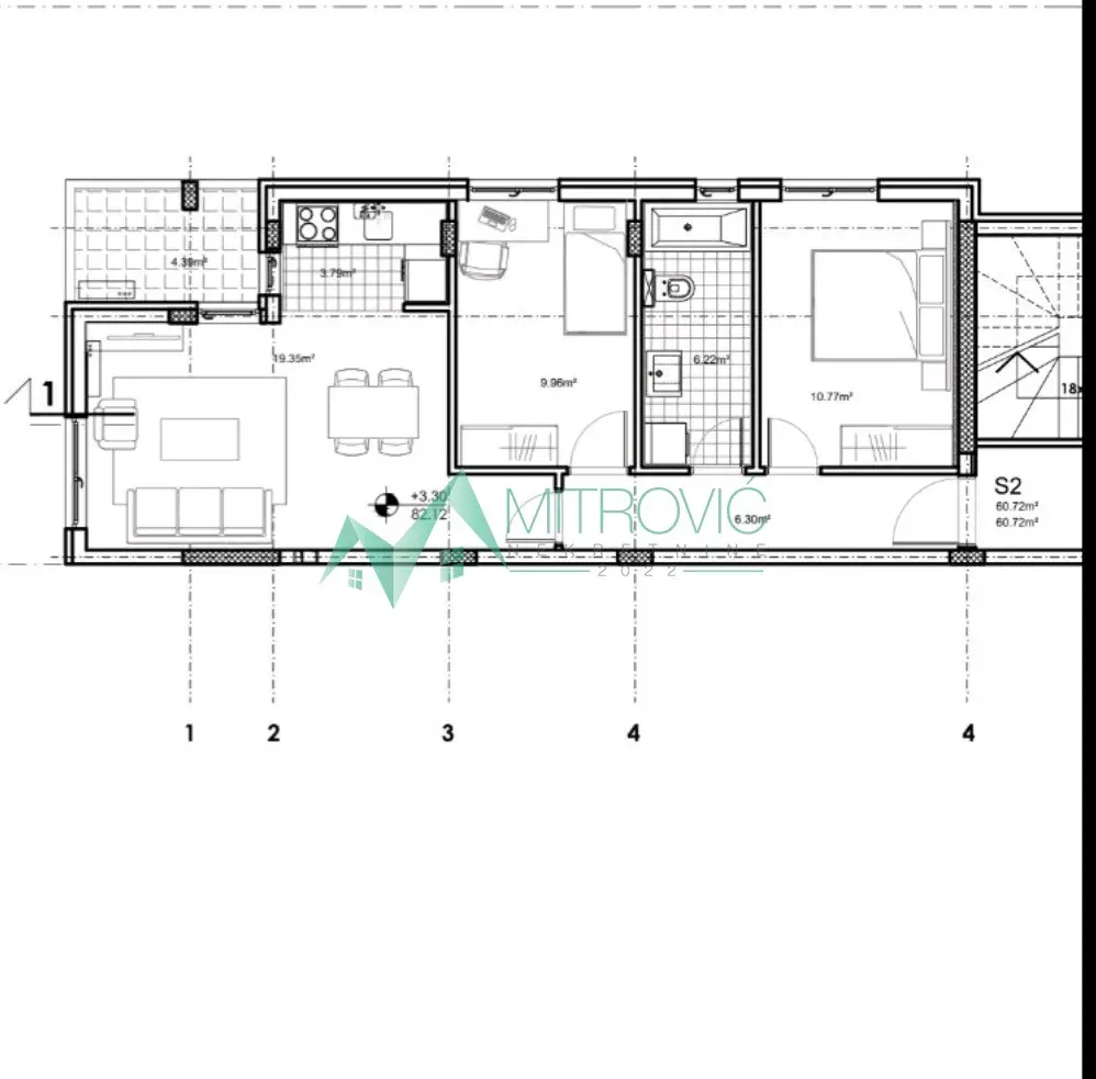 Stan 60m² — Telep, Novi Sad