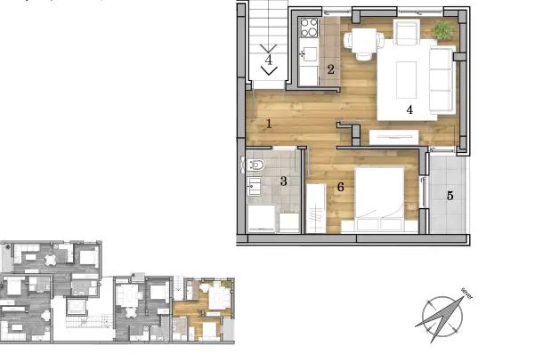 Stan 36m² — Telep, Novi Sad