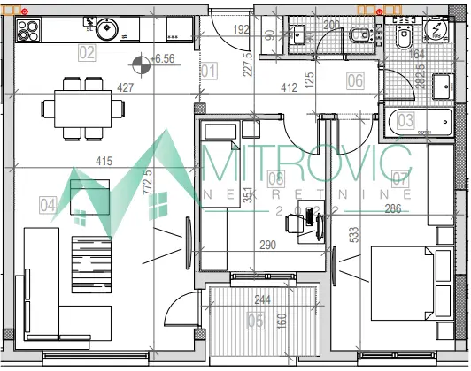 Sremska Kamenica. 74m2. Three-room apartment with VAT refund!