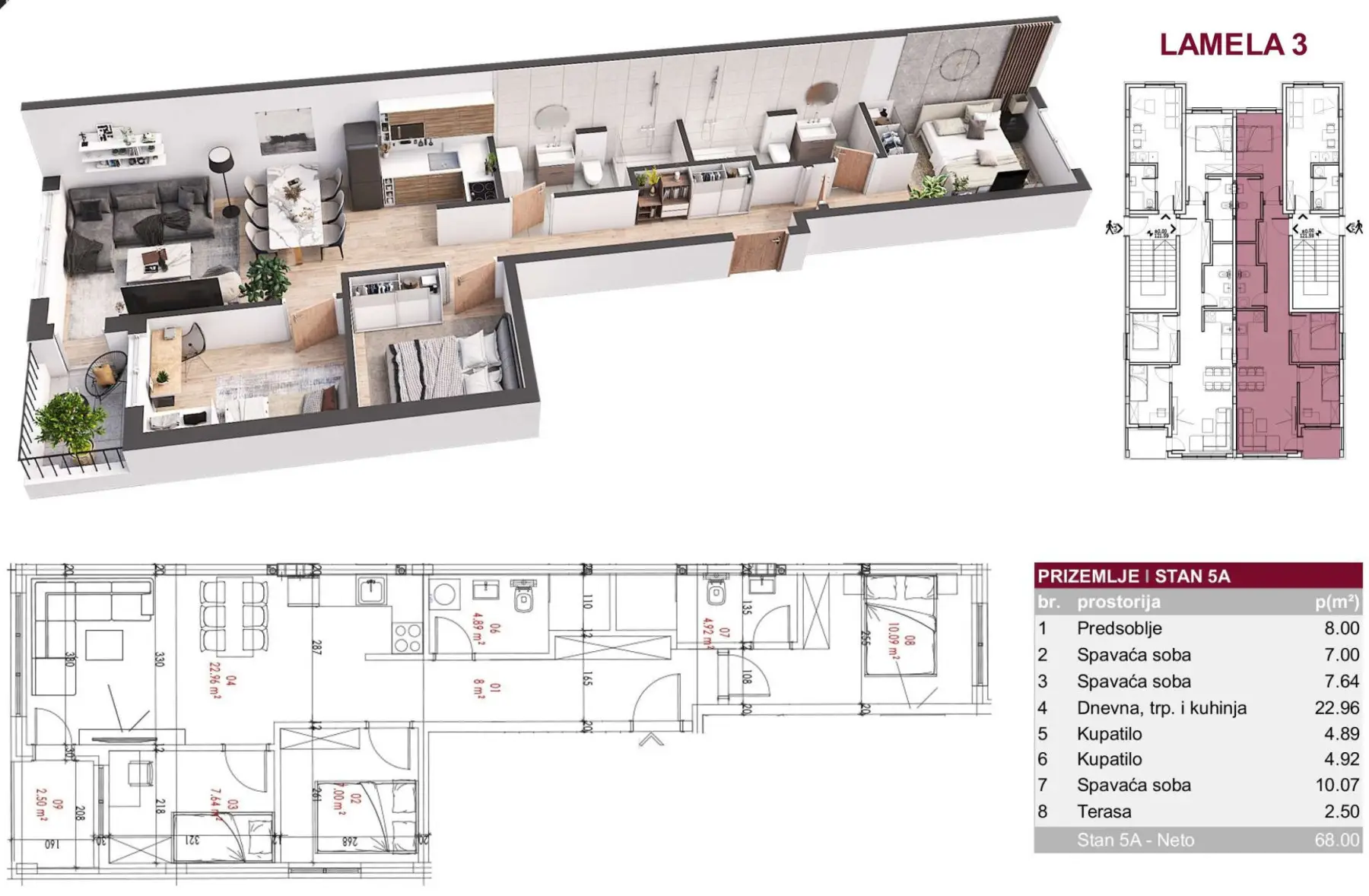 NOVI SAD. PETROVARADIN. ALIBEGOVAC. THREE AND A HALF ROOM APARTMENT. PLUS VAT (Svet nekretnine, Novi Sad, Reg. no. 405)
