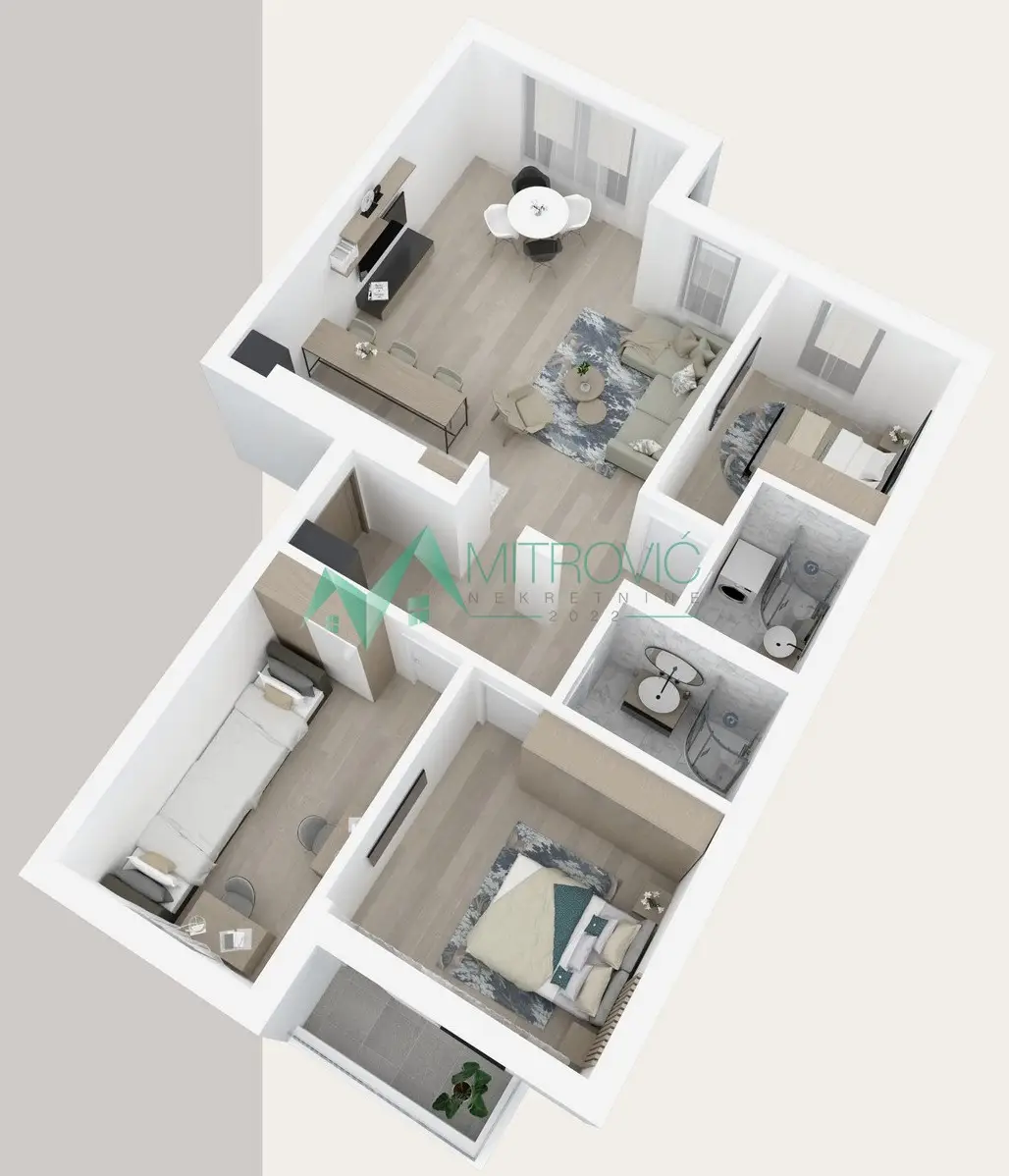 Stan 90m² — Podbara, Novi Sad