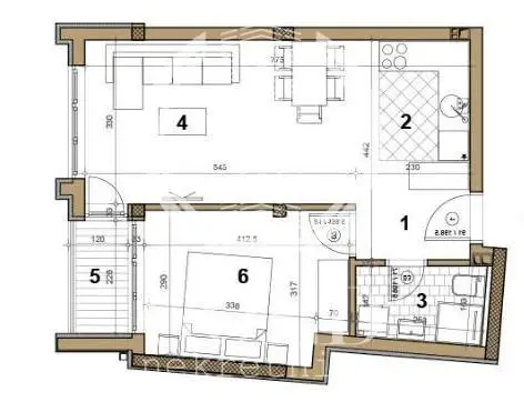 Stan 45m² — Centar, Novi Sad