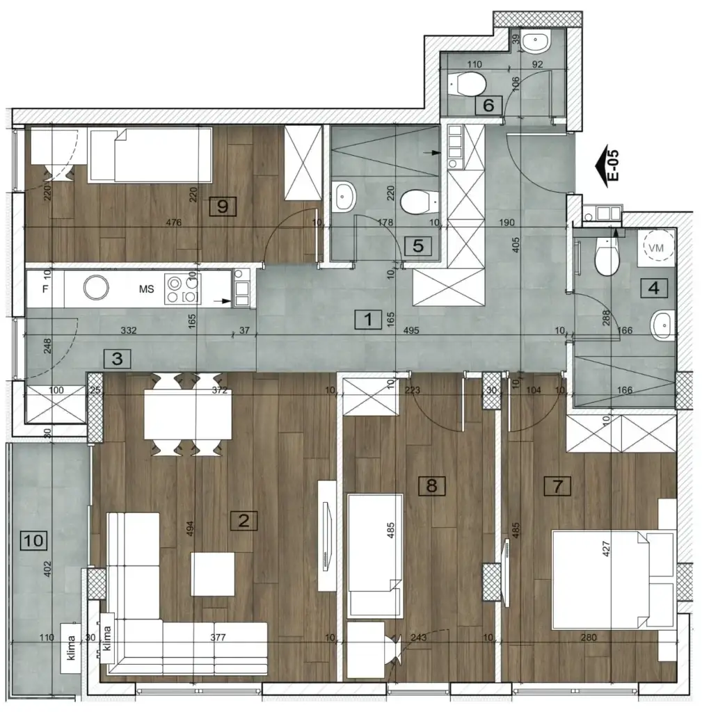 Stan 85m² — Bulevar patrijarha Pavla, Novi Sad