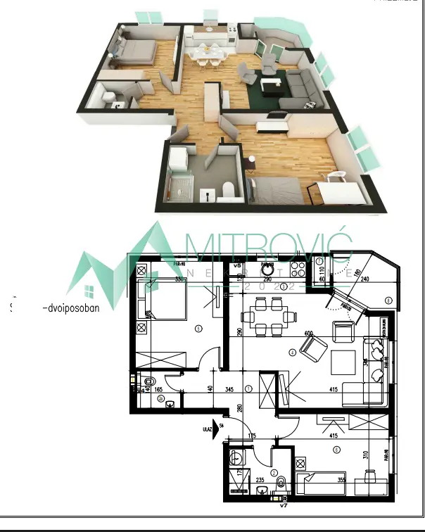 Stan 67m² — Telep, Novi Sad