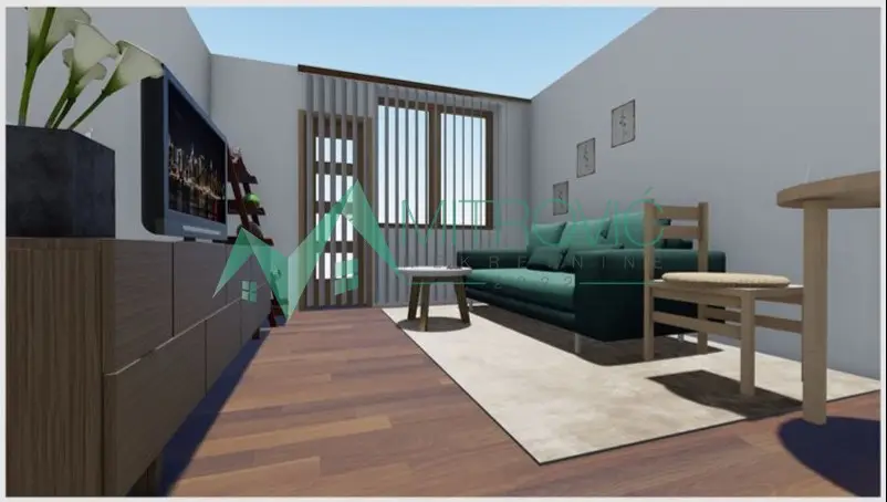 Petrovaradin - studio of 25m2 + parking space included in the price