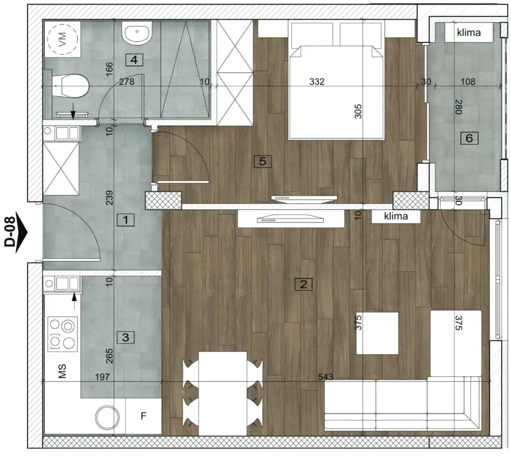 Stan 47m² — Bulevar patrijarha Pavla, Novi Sad