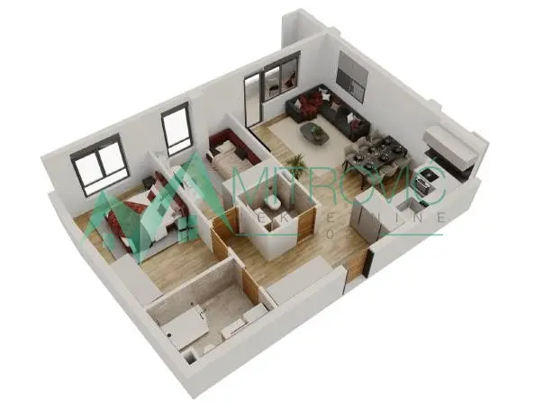 Novi Sad, Salajka - Two-and-a-half-room apartment 74m2