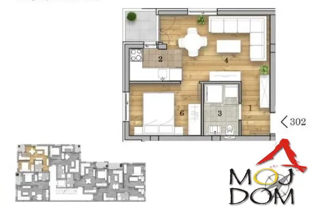 For sale is a one-and-a-half-room apartment under construction at one of the most sought-after locations in Novi Sad – Telep, also known as Liman V. This part of the city offers a perfect blend of urban lifestyle and practicality, with immediate proximity to Liman, walkways...