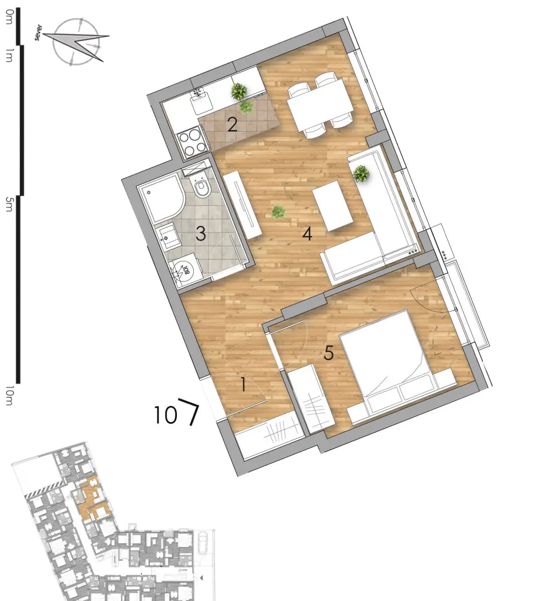 Stan 39m² — Podbara, Novi Sad