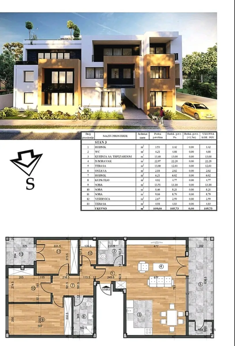 Telep - Immediate vicinity of Patrijarh Pavle. Two excellent 4-room apartments for sale in an urban villa. Building with a small number of large