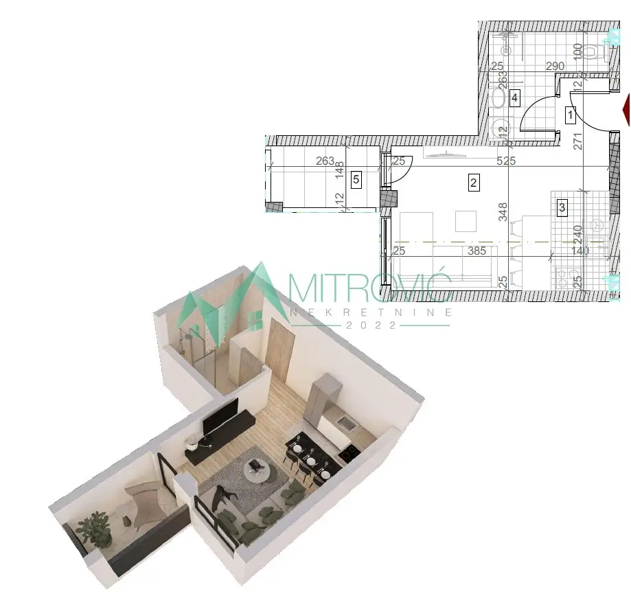 Sremska Kamenica - Quality building - apartments from 28m2 to 130m2