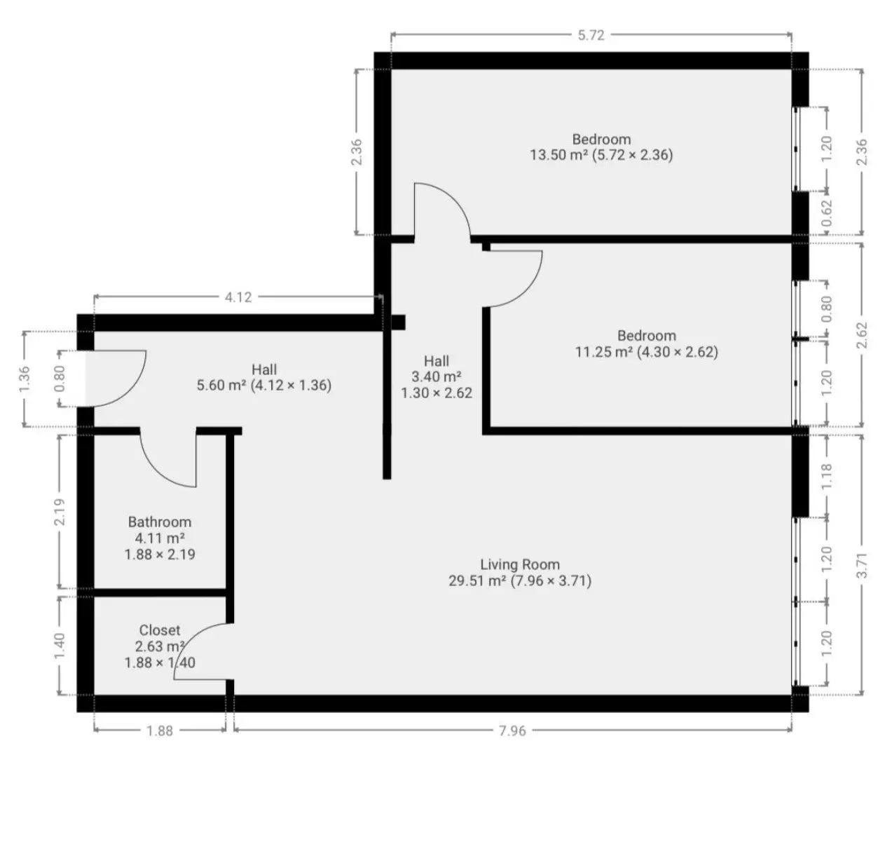 Novi Sad, strict city center, newer but additionally renovated apartment, luxury, bright three-room apartment with excellent layout is for s