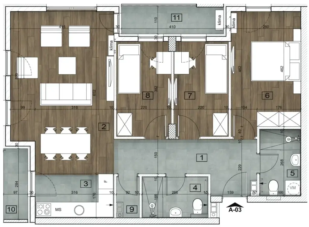 NOVI SAD.BOULEVARD.PATRIARCH PAVLE.THREE-AND-A-HALF-ROOM APARTMENT.PLUS VAT (Svet nekretnine, Novi Sad, Reg. no. 405)