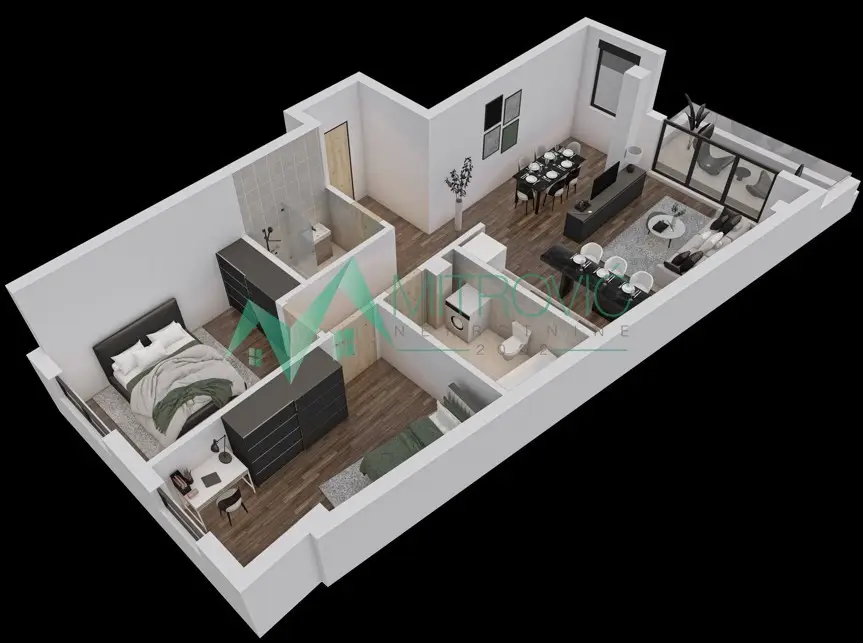 Petrovaradin - Two-and-a-half-room apartment 75 m2 under construction