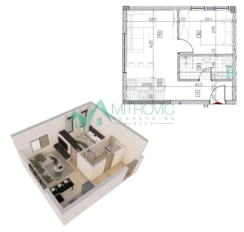 Sremska Kamenica - Quality building - apartments from 28m2 to 130m2