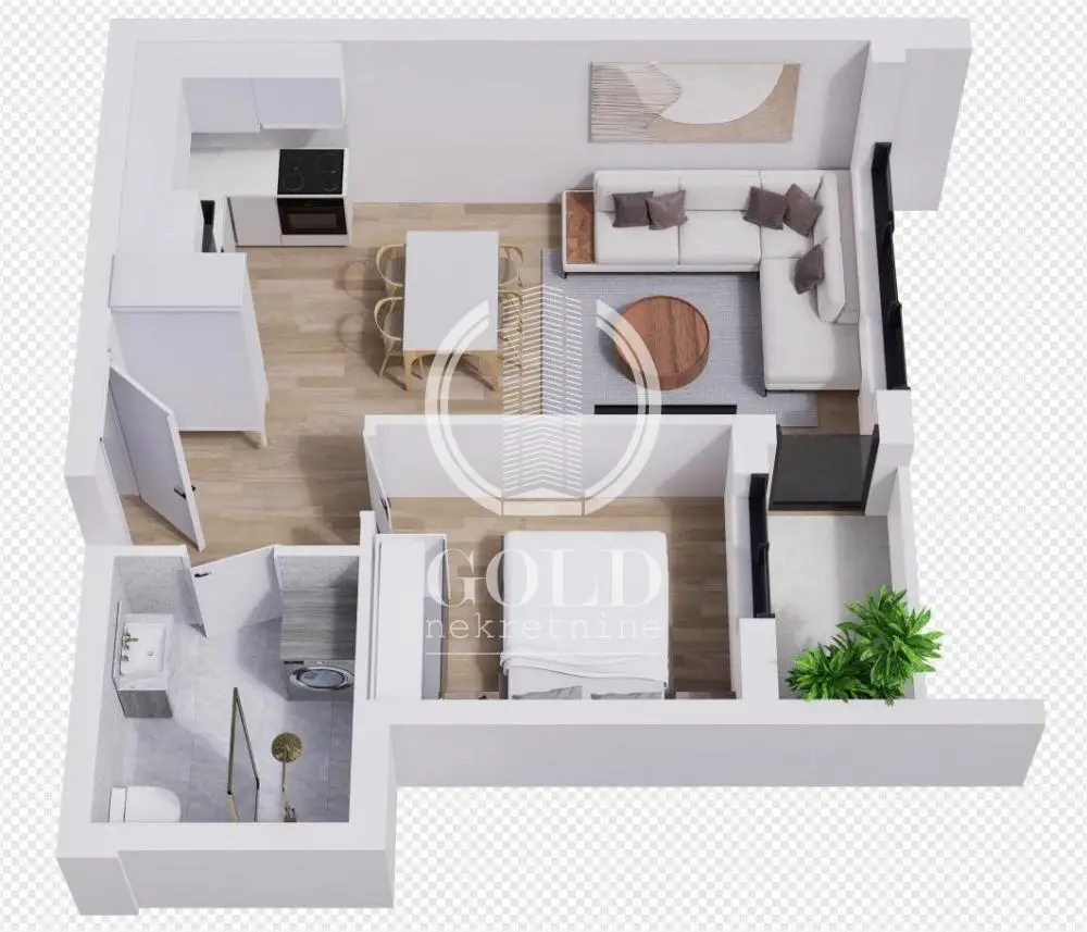 Stan 39m² — Novo Naselje, Novi Sad