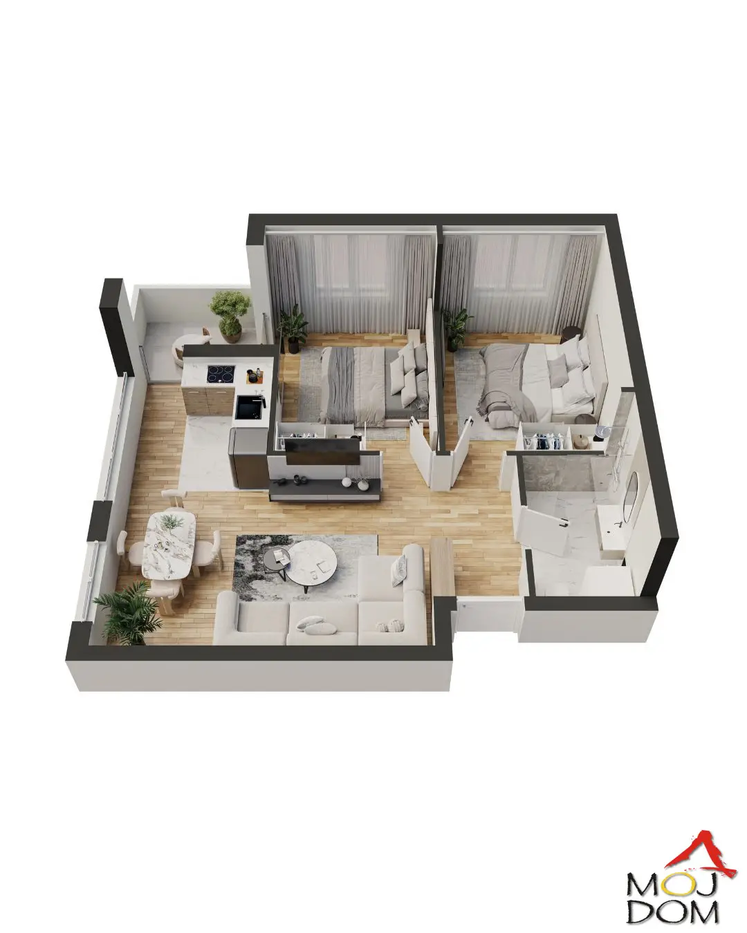 We are selling excellent apartments under construction in Northern Telep.

On a street that connects Futoški Put and Patriarch Pavle Boulevard, a quality building is being constructed with studios, one-bedroom, and three-bedroom apartments of perfect sizes and room layouts