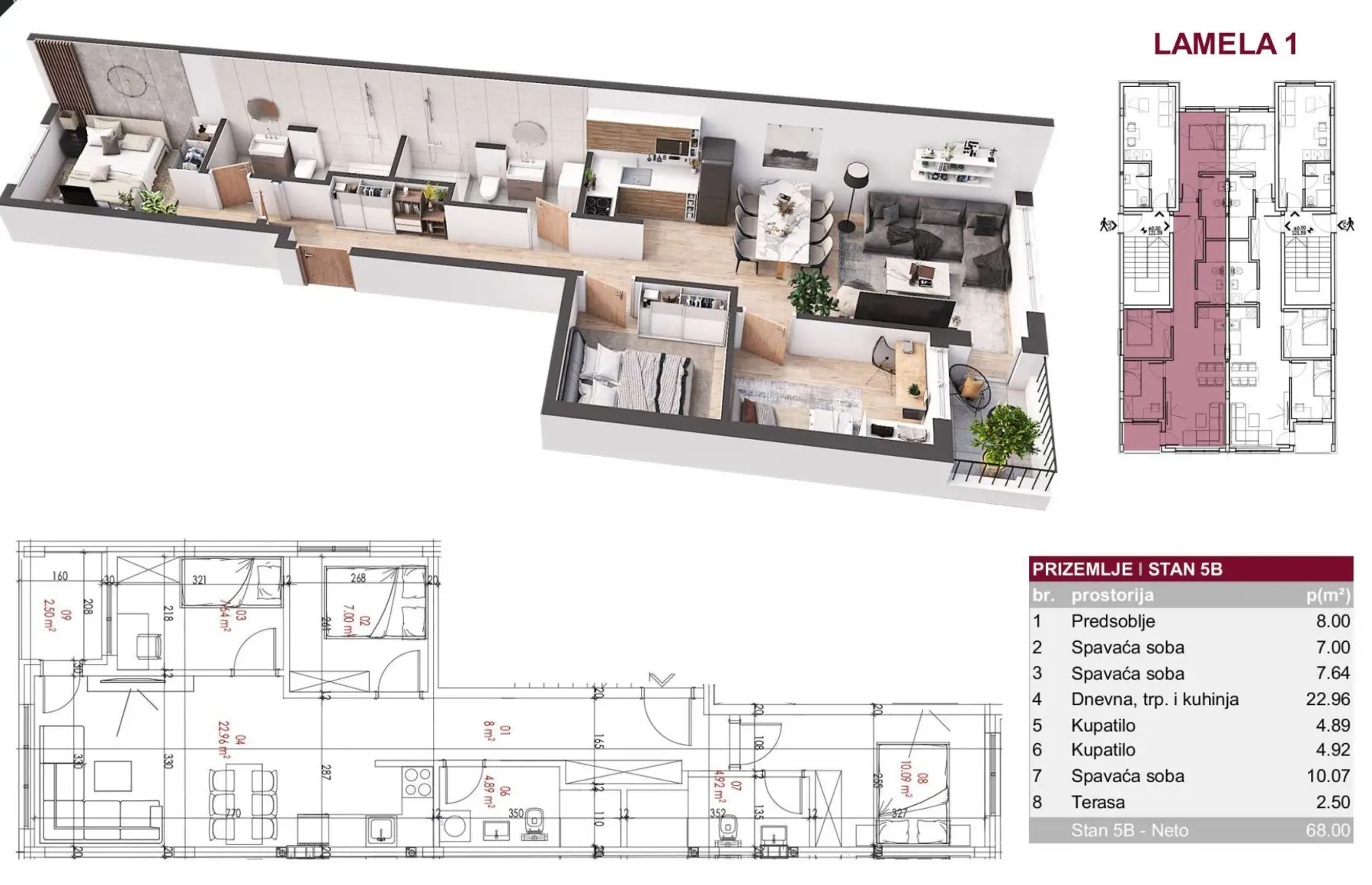 NOVI SAD. PETROVARADIN. ALIBEGOVAC. THREE AND A HALF ROOM APARTMENT. PLUS VAT (Svet nekretnine, Novi Sad, Reg. no. 405)