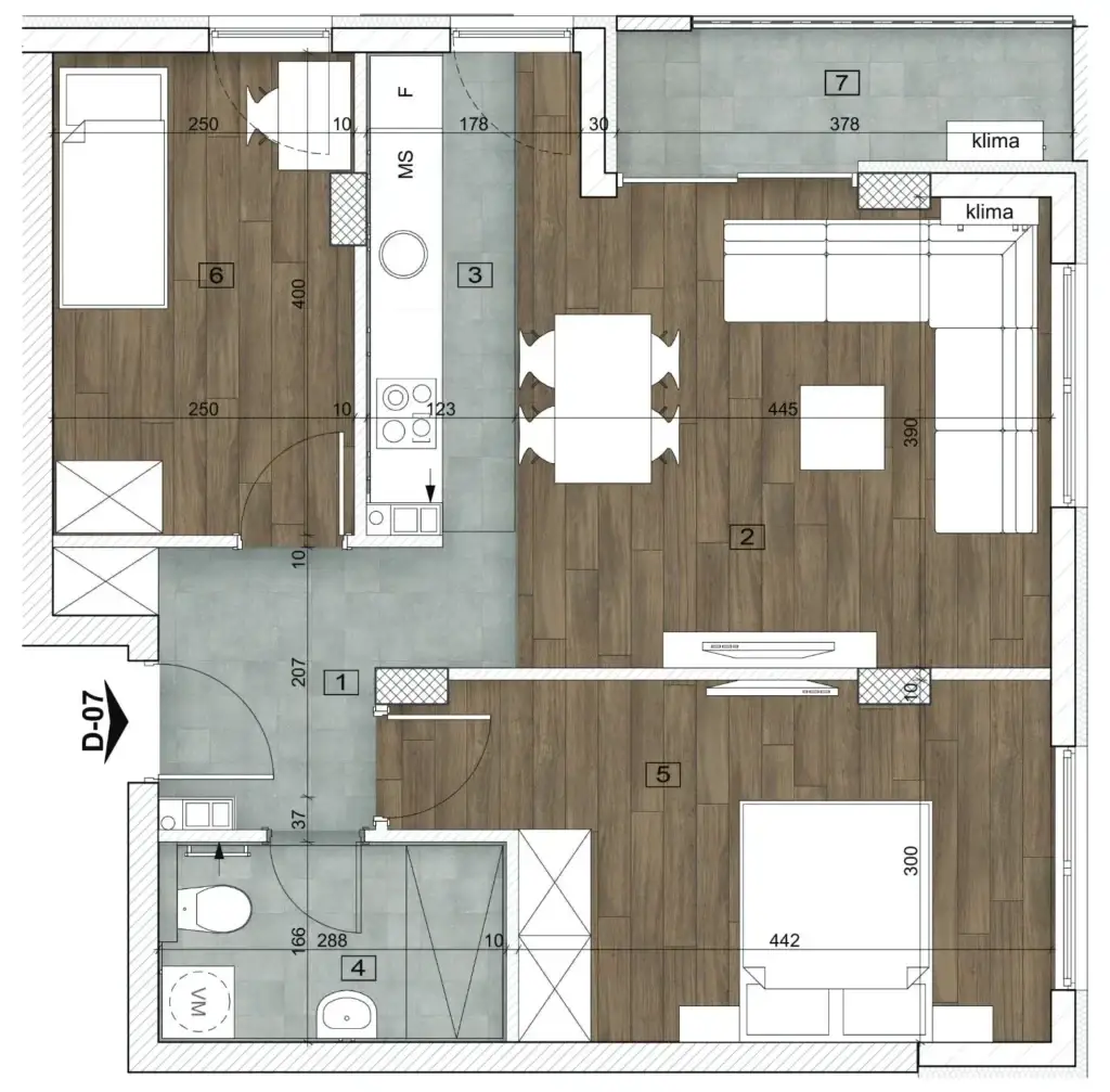 Stan 59m² — Bulevar patrijarha Pavla, Novi Sad
