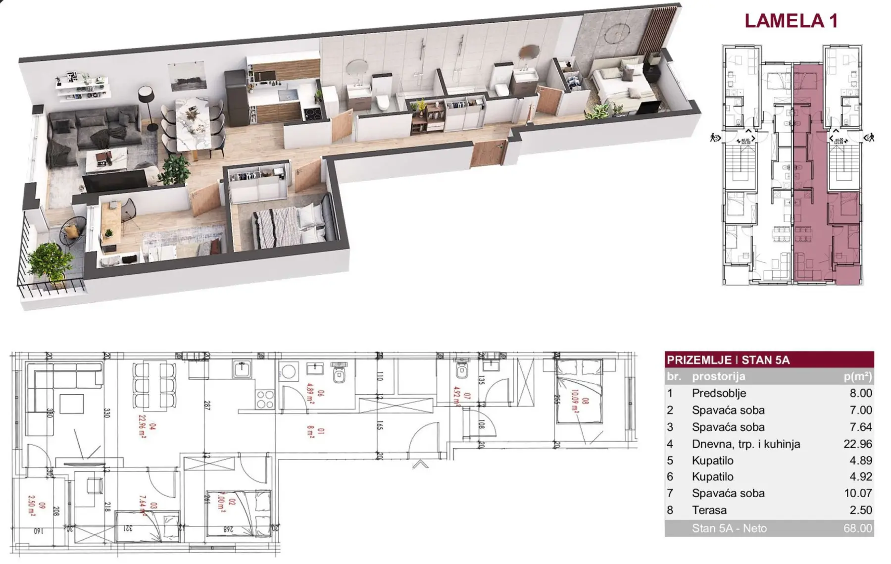 NOVI SAD. PETROVARADIN. ALIBEGOVAC. THREE AND A HALF ROOM APARTMENT. PLUS VAT (Svet nekretnine, Novi Sad, Reg. no. 405)