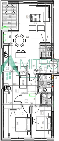 Sremska Kamenica. 96m2. Four-room apartment with VAT refund!