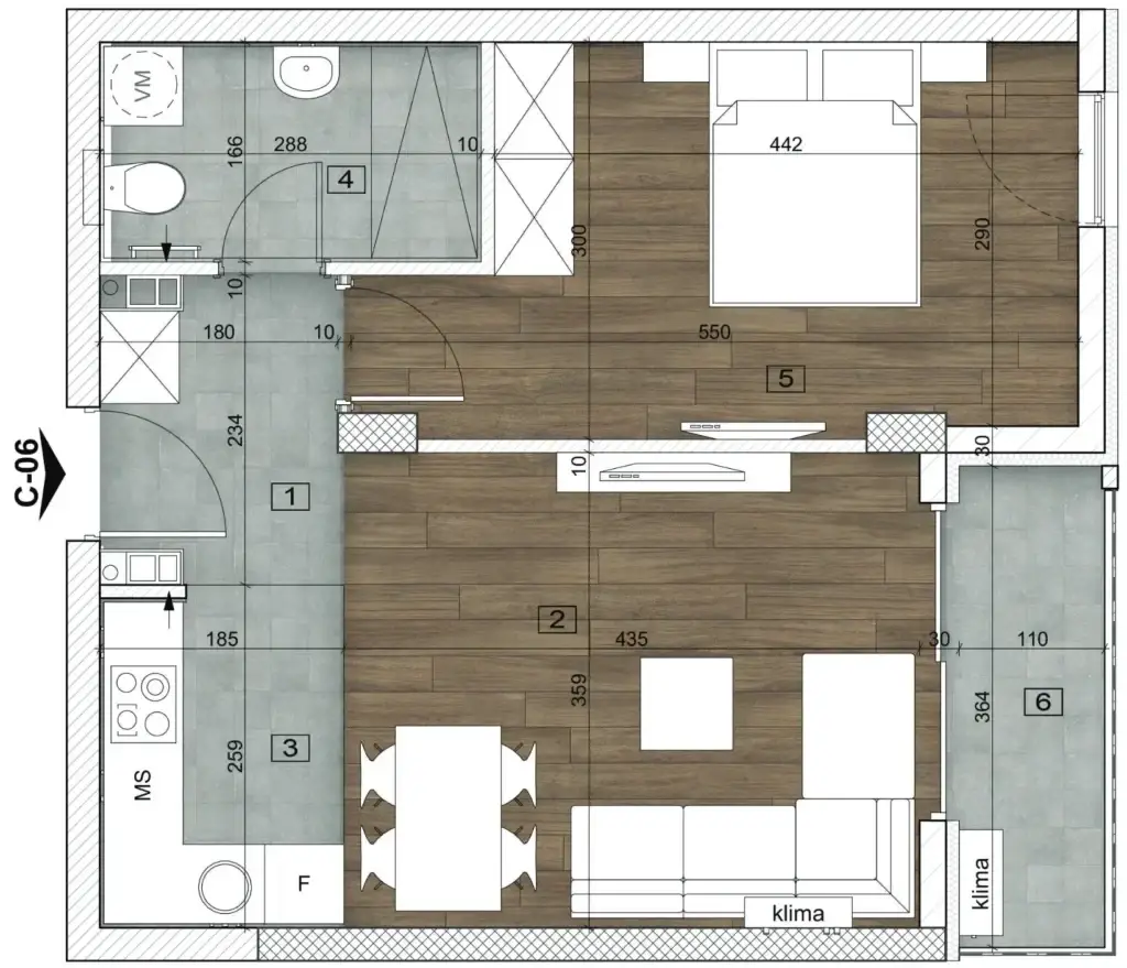 Stan 45m² — Bulevar patrijarha Pavla, Novi Sad