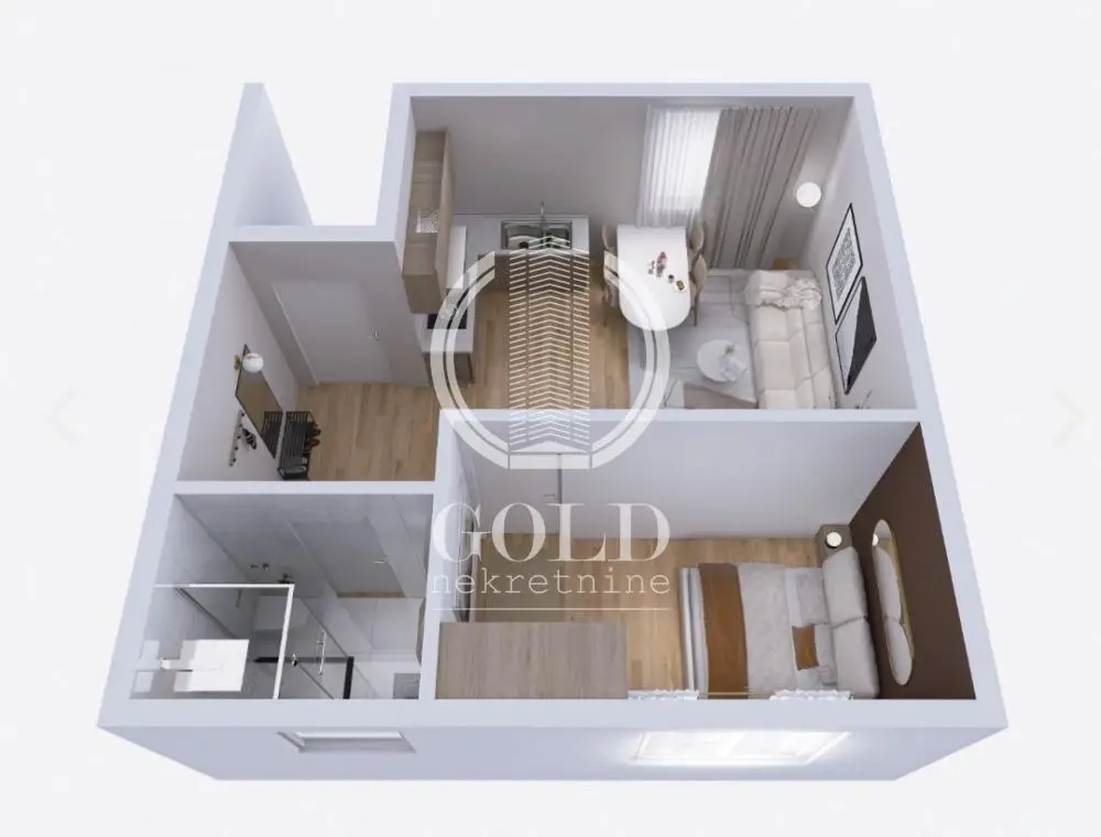 Stan 36m² — Podbara, Novi Sad