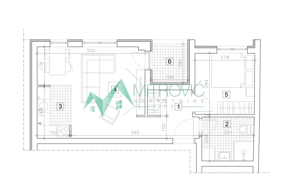 Stan 41m² — Grbavica, Novi Sad