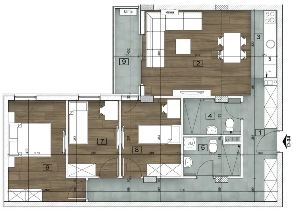 Stan 84m² — Bulevar patrijarha Pavla, Novi Sad