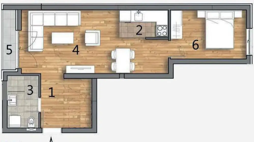 Stan 44m² — Telep, Novi Sad