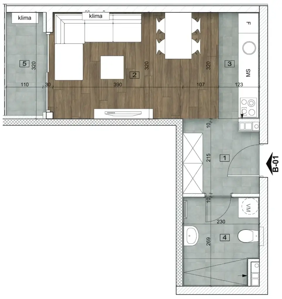 NOVI SAD.BOULEVARD PATRIARCH PAVLE.STUDIO APARTMENT.PLUS VAT (Svet nekretnine, Novi Sad, Reg. no. 405)