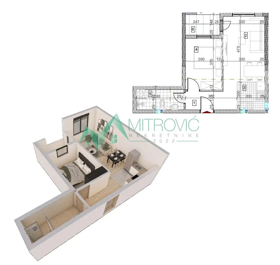 Sremska Kamenica - Quality building - apartments from 28m2 to 130 m2
