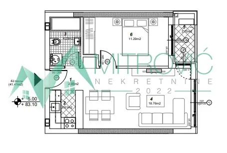 Stan 41m² — Telep, Novi Sad