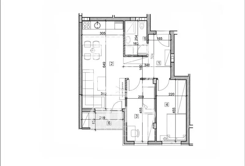 Stan 55m² — Detelinara, Novi Sad